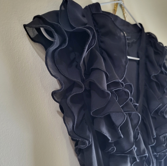 H&M Black Ruffled Mini Dress - Picture 5 of 8